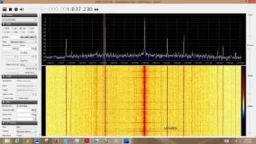 The Ham it Up converter requires that you set a -125,000 in your SDR# settings.  These combo units don't seem to need that, but I'm just figuring them out. These are beacons that I picked up with the small Miracle antenna. 