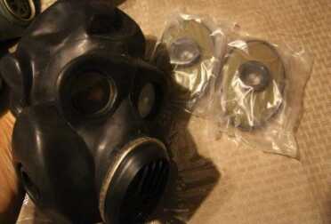 The Russian "Gorilla" mask, which comes in both white and black, use a different filter system in the cheeks.