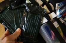 These 4" Israeli bandages are in most US Military packs these days. They have hemostatic powder embedded in them. 