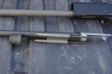 The dual pistons on the M4 help keep the guts clean.