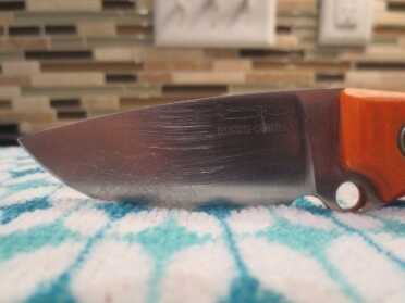 Carrying the 'Toughest Knife in The World': The Busse Combat Game Warden A nice close up of the blade.