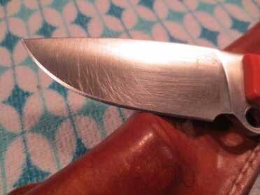 Carrying the 'Toughest Knife in The World': The Busse Combat Game Warden A shot of the edge.