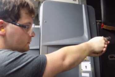 There's a gun out there at the end of my arm.