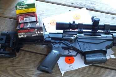 I tested the Ruger with three different loads. Hornady Superformance SST 85 grain, Remington 100 grain Corelokt, and Winchester Ballistic Silvertip 55 grain Fragmenting Polymer tip.