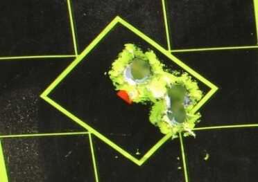 Five slow shots from the same distance. 