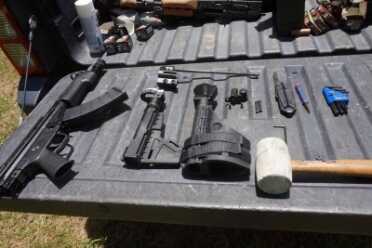 As a pistol, the 32P is cumbersome. With the edition of a brace, it is well balanced and extremely effective. 