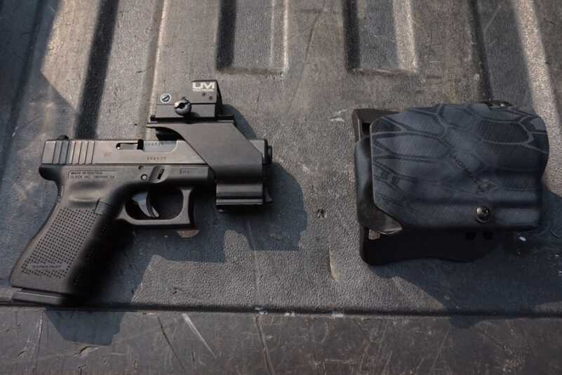 Gun, mount, holster, optic. Everything you need, except ammo.