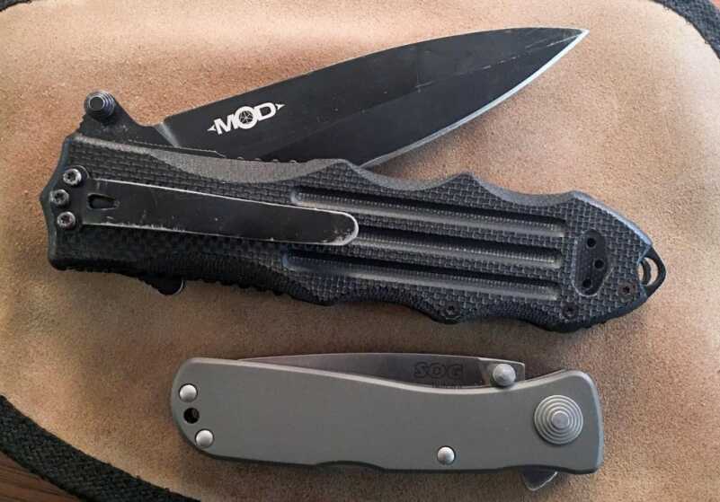 The Blackhawk! MOD SFK Folder (top) and SOG Twitch II (bottom)
