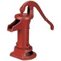 If you have a well with a head above 25 feet, this cheap pitcher pump will give you water when your electric is out. There are other solutions for well water here you should also check out. 