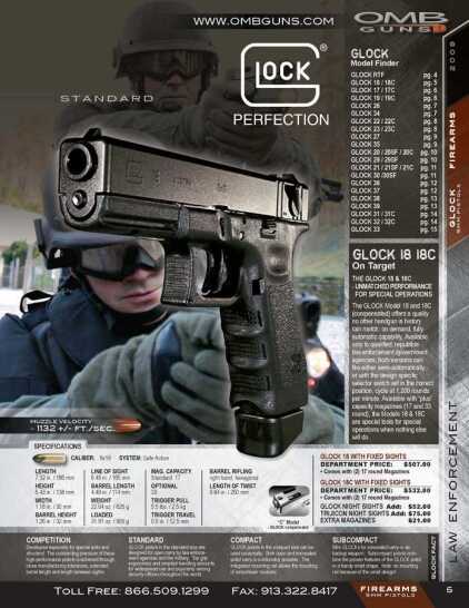 The Top 5 Glocks of All Time! Departmental pricing: $507. Sigh. (Photo: OMB)