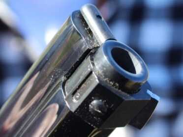 Detail of the muzzle end.