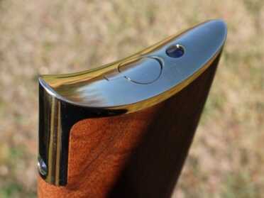 It is best to put the butt-plate on your boot when loading, if you want to keep it looking sharp--but angle the barrel away from your face--just in case. 