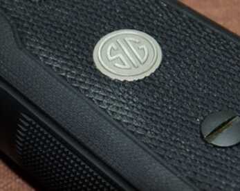 Fit and finish are top quality on the P225-A1. The inlaid medallion in the G10 grips is a nice touch.