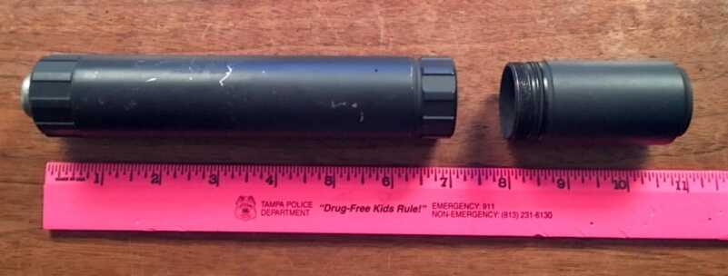 You can use this Ti-Rant in the short (about 7") or long (about 9") configurations.