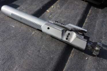 Finally a .308/7.62 Battle Rifle from Daniel Defense - DD5V1 Review - SHOT Show 2016 The bolt after the testing. The finish makes it easy to wipe clean.