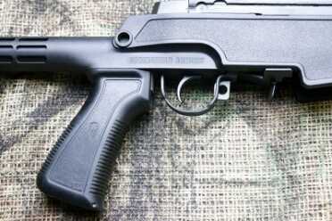 The safety is ambidextrous and very easy to disengage. 