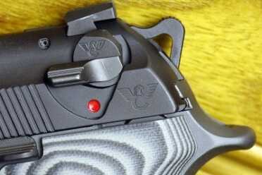 The new decocker won't stay in the safe position, but decocks the hammer like a champ.