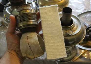 The wick on the left is the Lehmans. The pure white is roughly twice the price on Ebay, but fits a little easier. 