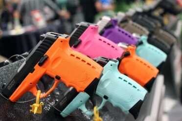 The SCCY 9mms come in a wild assortment of colors. The .380s should, too.