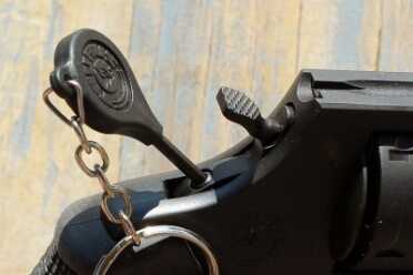 The key to the lock.