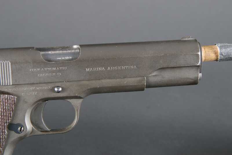 In this case, the Argentinian markings hurt the value, but they are important to the gun's history.