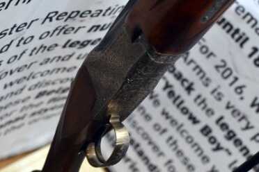 Very detailed engraving on the Model 101.