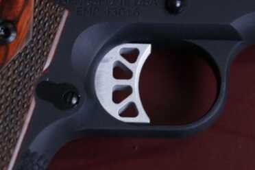 The trigger breaks at 5 pounds.