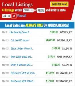 Don’t Get Scammed: Five Tips for Online Gun Buying, Selling Free Local. You can see the date that the listings are posted and score the good stuff that pops up in your area before anyone else!