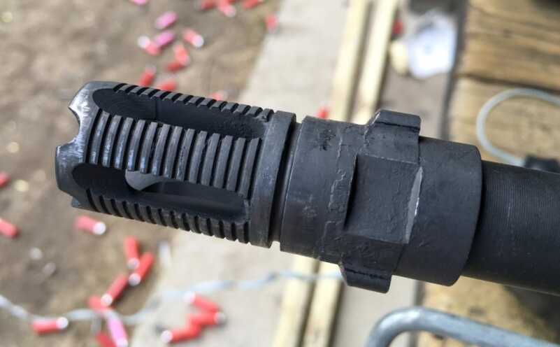 Review: Gemtech ONE Suppressor The Gemtech flash hider - well used a you can see from this photo!