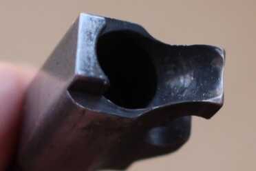 A nasty feed-ramp in need of a good cleaning.