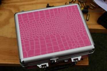 Charter Arms has access to one of the few remaining pink alligator farms in the United States. 