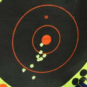 100 yards from bipod with three different kinds of ammunition 