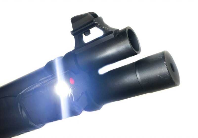 Gear Bag - Tactical Shotgun Accessories As an experiment, I added this Crimson Trace RailMaster Pro. While I would prefer something lower profile, it's nice to have light and laser.