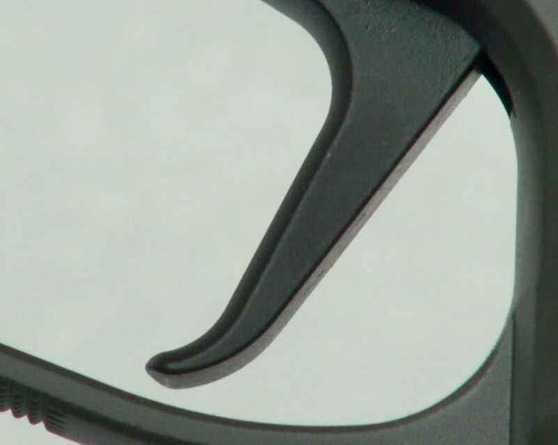 The magic of the SAO Legion is without a doubt the Master Shop flat trigger. Measured pull weight was under 4 lbs., and reset is almost too short to measure. 