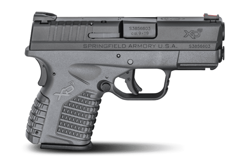 The 9mm 3.3" XD-S with the new Tactical Grey frame. Note the black accents.