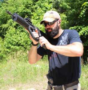 the X95 comes up to the shoulder very quickly and is easy to move from target to target. However, loading and operating it requires a different manual of arms than an AR-style firearm.