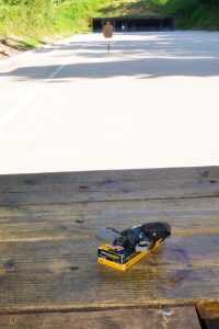 The author put the Backup through a challenging test of shooting from 25 yards. 