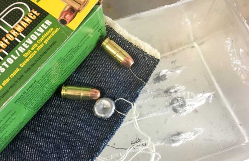 I tested expansion through FBI heavy, four-layer fabric and into Clear Ballistics gelatin blocks. 