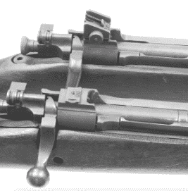 The Model 1903A4 was a modification of the Model 1903A3 Infantry Rifle. The front and rear sights were not installed and the rear of the receiver bridge was milled flat to accept the Redfield Jr. Base.