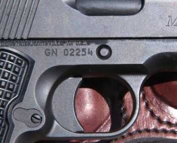 A matte-black melonite finish keeps the pistol very low-key looking and unobtrusive.