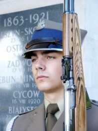 Poland, although a member of the Warsaw Pact during the Cold War, did not manufacture the SKS carbine domestically but issued Russian-based models for ceremonial purposes.