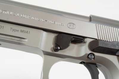 Field stripping is easy - just rotate the lever and no trigger release required. 