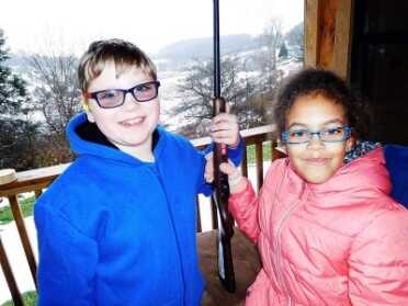 The author took his niece and nephew out with the Rascal for some shooting fun.