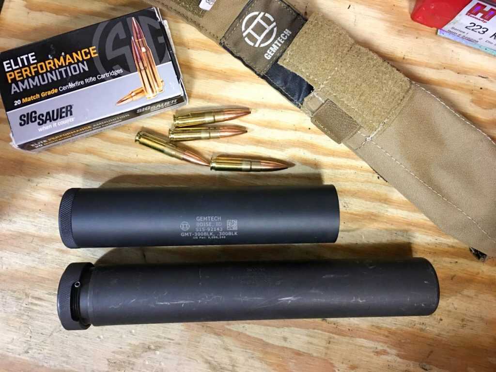 Gemtech's GMT-300BLK Suppressor for 300 Blackout Rifles - Full Review The compact size and light weight are a big deal. The Gemtech is not much over half the weight of this Specwar 762 and over two inches shorter.