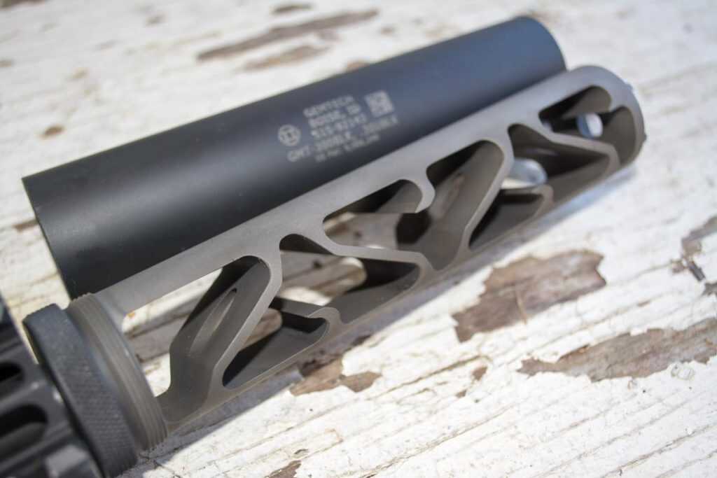 Gemtech's GMT-300BLK Suppressor for 300 Blackout Rifles - Full Review The interior is machined from a solid hunk of Titanium.