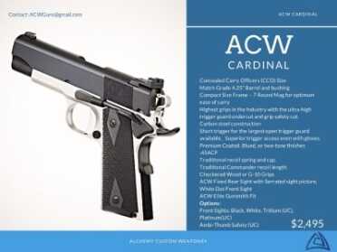 Cabot Guns Rebooting 1911 Specialist Alchemy Custom Weaponry
