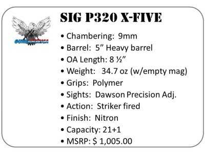 A Mega-Capacity Sig Sauer P320? The 21+1 Full Size X-Five 9mm – Full Review.