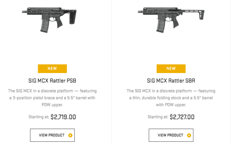 SIG's New SBR —The MCX Rattler! - SHOT Show 2018 SIG's New SBR —The MCX Rattler! - SHOT Show 2018
