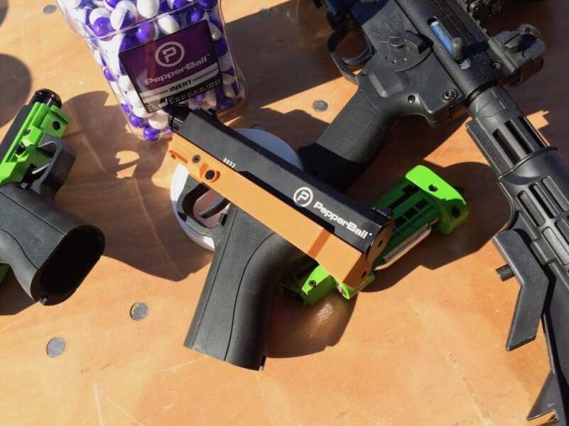 'Snowflake' Removal with Less-Lethal Pepperball Pistol - SHOT Show 2018