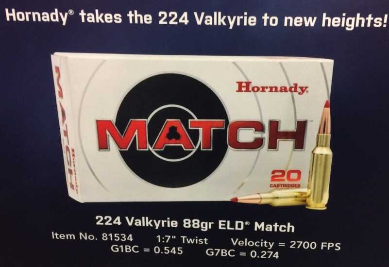 Hornady Unveils 224 Valkyrie Ammunition